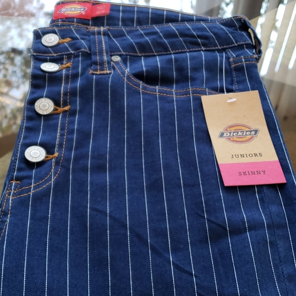 Dickies AUTHENTIC 5 POCKET SKINNY GIRL'S PANTS - Picture 3 of 13